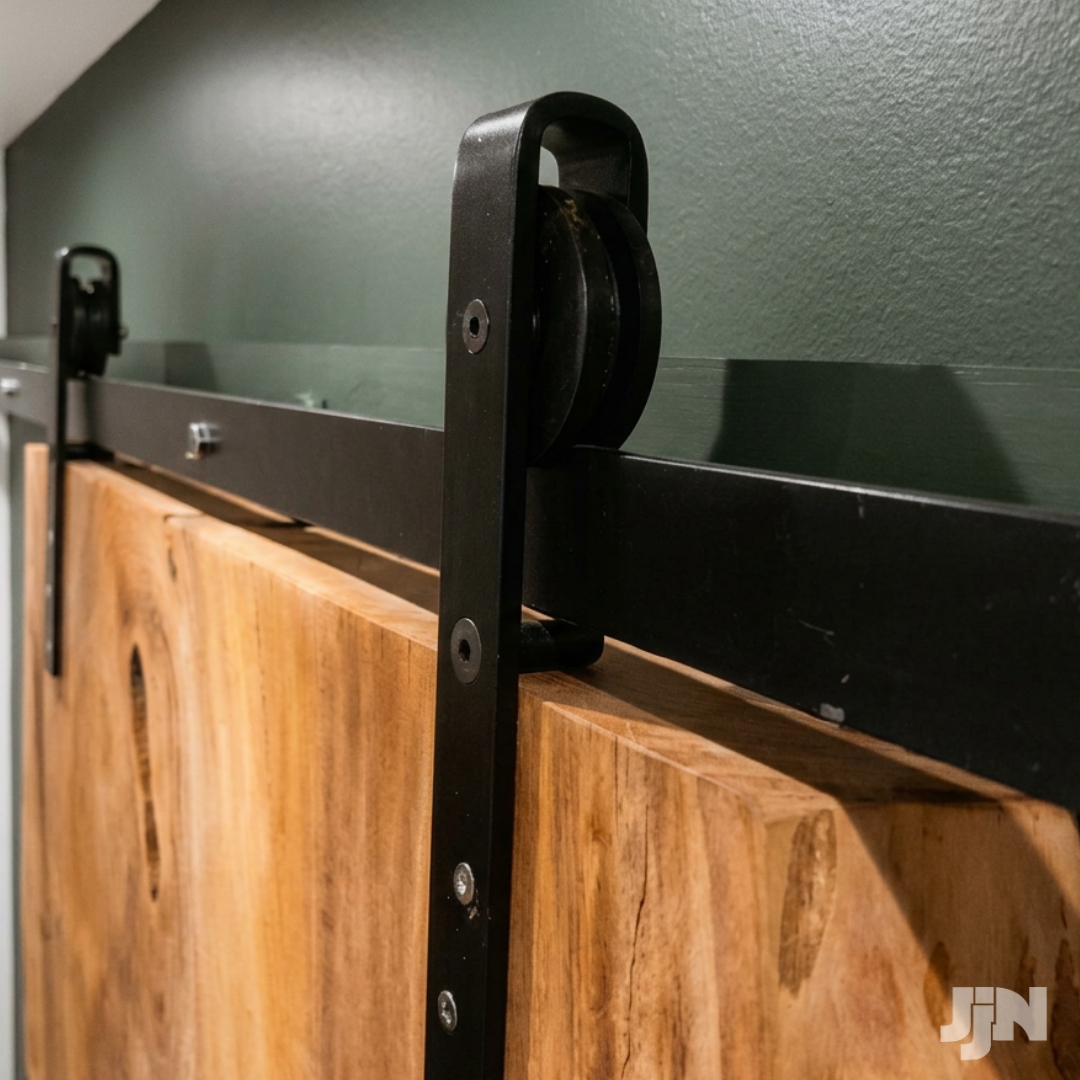 22-jjn-timbers-industrial-sliding-hardwood-door-system JJN Timbers industrial sliding hardwood door system