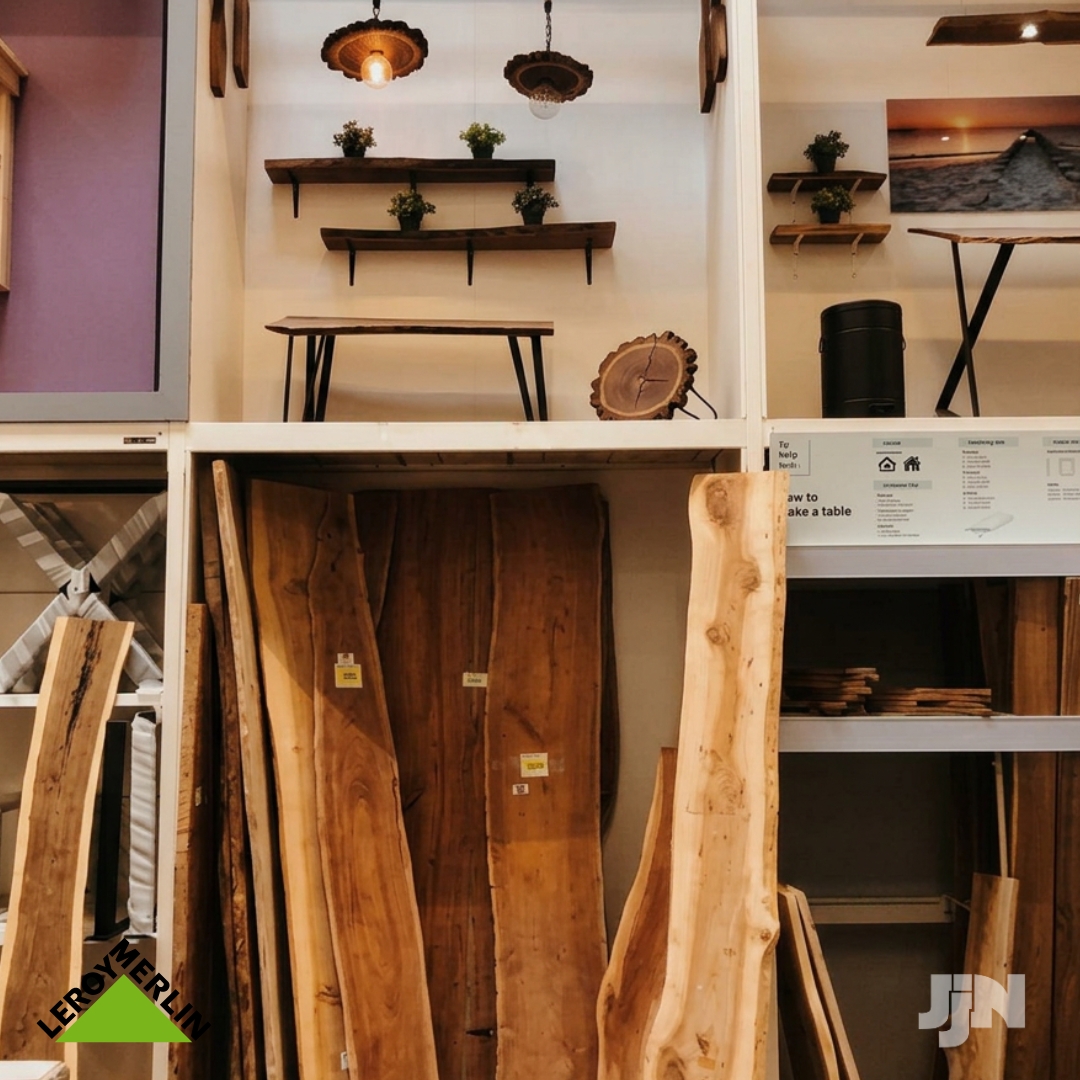 Natural timber bathroom vanity unit